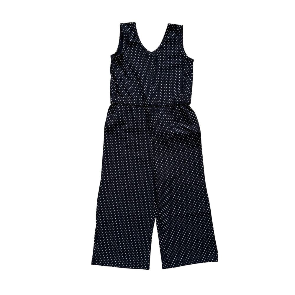 Alice + Ames Navy Polka Dot Sleeveless Jumpsuit Size 4T